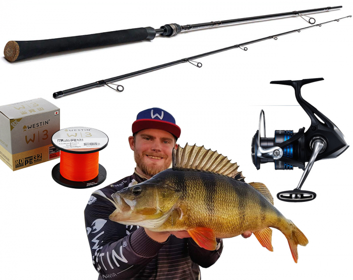 Daniel ''Mr Westin'' Nilsson' s Westin W3 DropShot 2nd 8' 5-28gr Combo - Shimano Nexave C3000 i gruppen Fiskeset / Pro Staff & Kändisarnas Combos hos Örebro Fiske & Outdoor AB (Dannes DropShot Nexave)